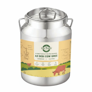 A2 Desi Cow Bilona Ghee - 5L Steel Can (Dolchi)